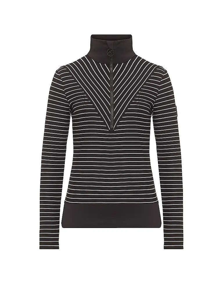 TONI SAILER | Damen Unterzieh Zipshirt Lotto | schwarz