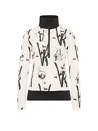 TONI SAILER | Damen Unterzieh Zipshirt Wieka Print | weiss