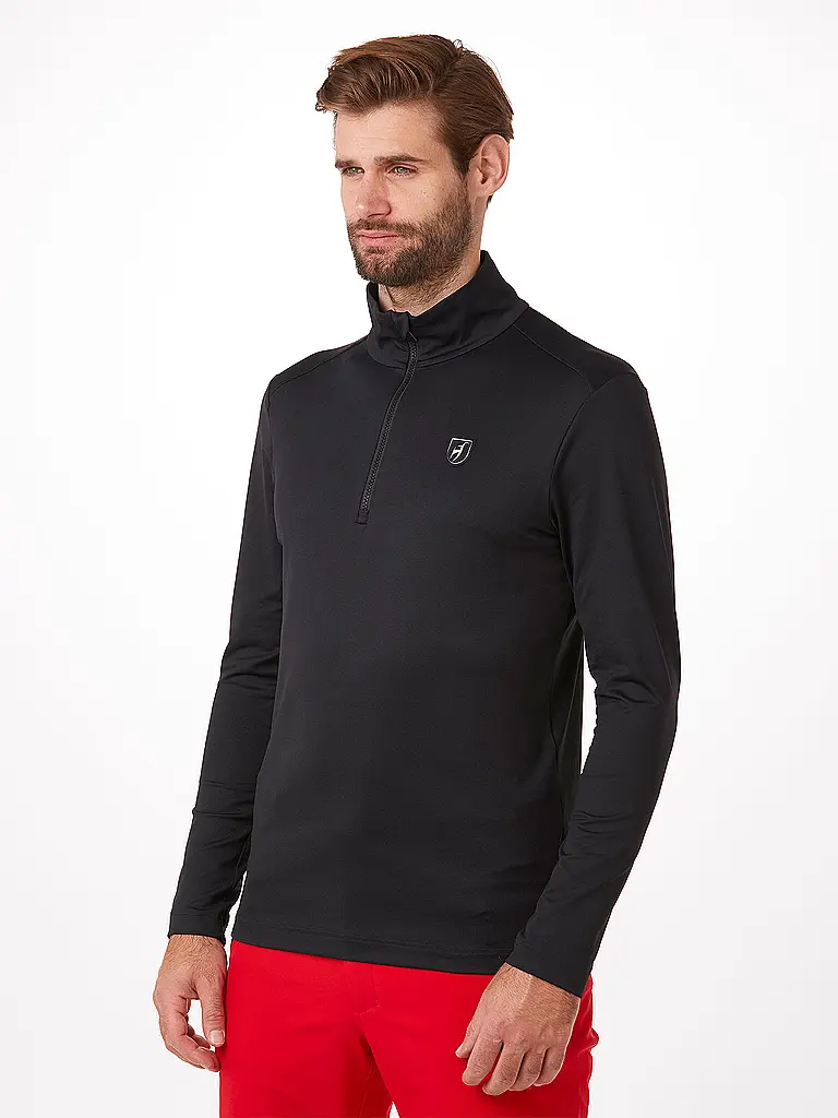 TONI SAILER | Herren Unterzieh Zipshirt Brendan | schwarz