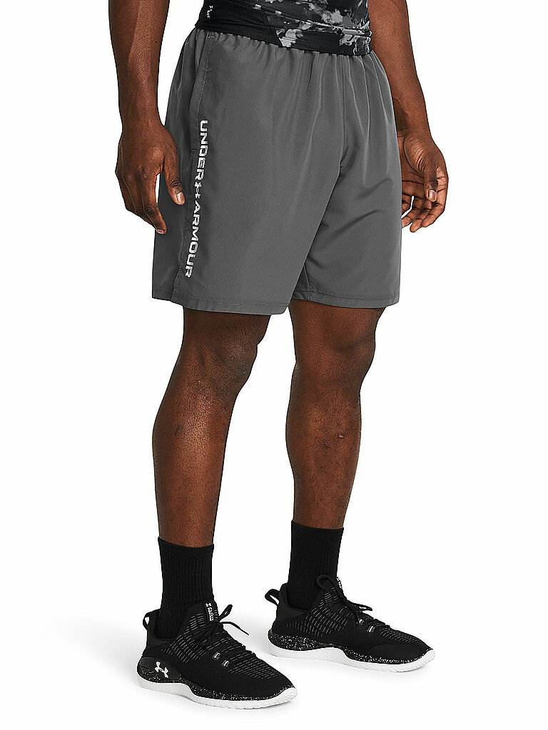 Under Armour UNDER ARMOUR Herren Shorts UA Woven Wordmark grau | S, grau