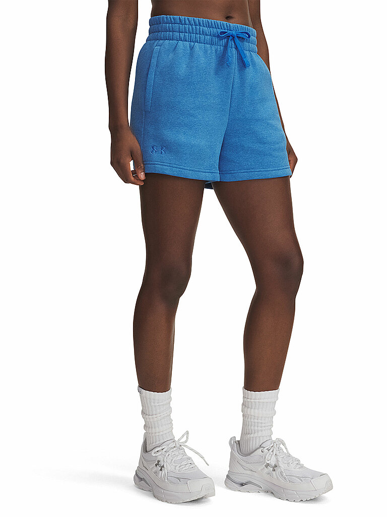 UNDER ARMOUR Damen Shorts UA Rival Fleece blau | XS