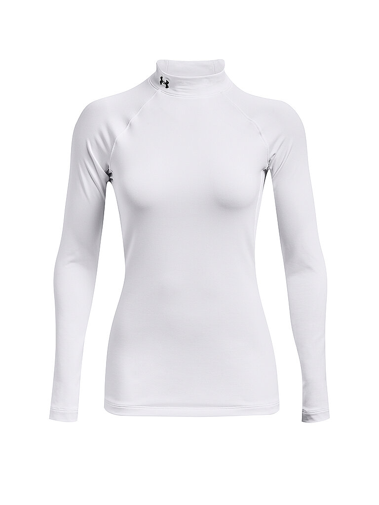 Under Armour UNDER ARMOUR Damen Fitnessshirt ColdGear Authentics Mockneck weiss | L, weiss