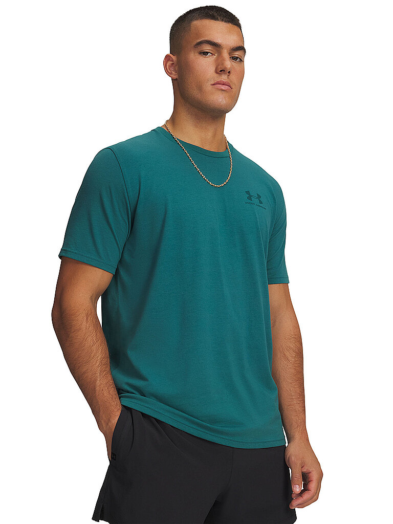 UNDER ARMOUR Herren T-Shirt UA Sportstyle dunkelgrün | S