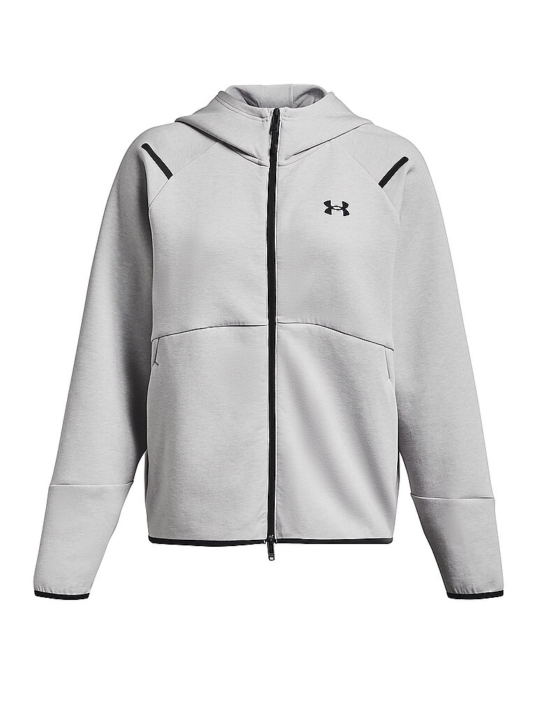 Under Armour UNDER ARMOUR Damen Kapuzenjacke UA Unstoppable Fleece mit durchgehendem Zip grau | XS, grau