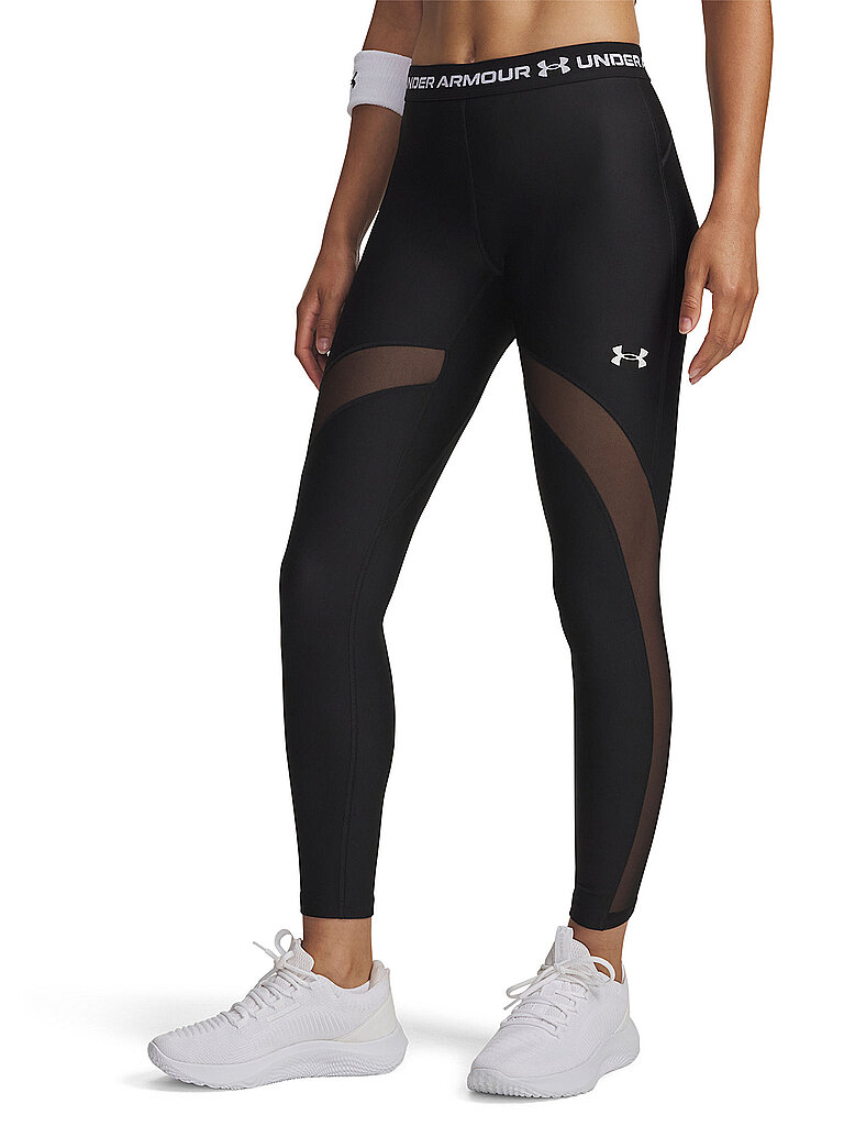 Under Armour UNDER ARMOUR Damen Fitnesstight HeatGear Mesh schwarz | XS, schwarz