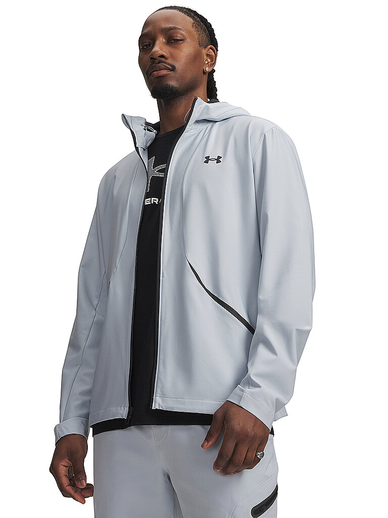 UNDER ARMOUR Herren Kapuzenjacke UA Unstoppable Webstoff hellblau | M