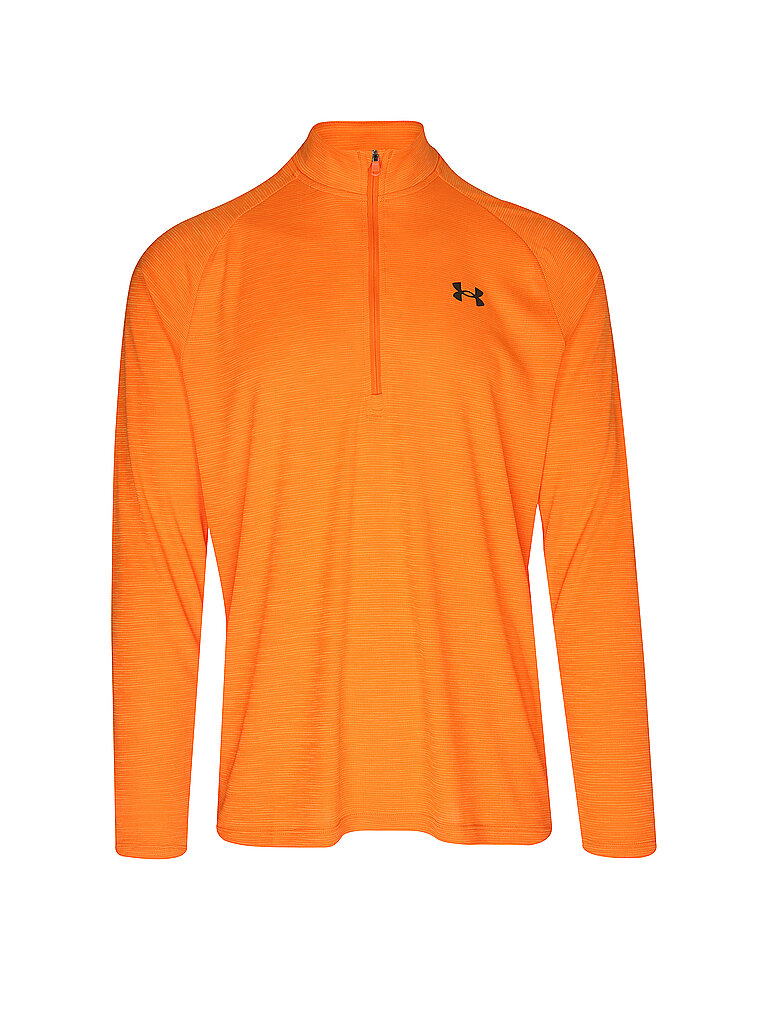 Under Armour UNDER ARMOUR Herren Fitnessshirt UA Tech Textured ½ Zip orange | S, orange