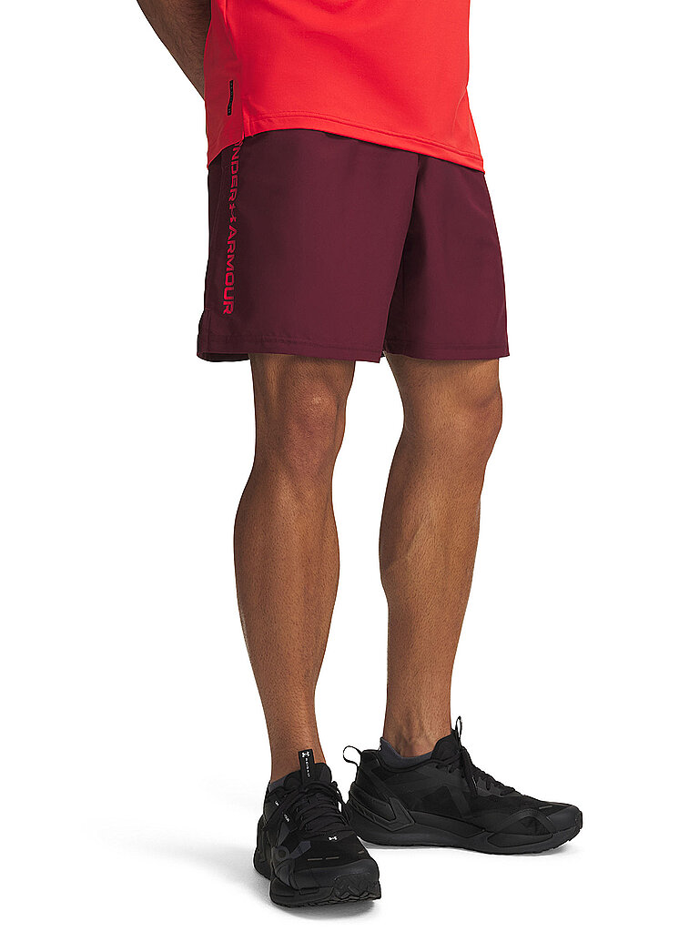 Under Armour UNDER ARMOUR Herren Short UA Woven Wordmark dunkelrot | S, dunkelrot