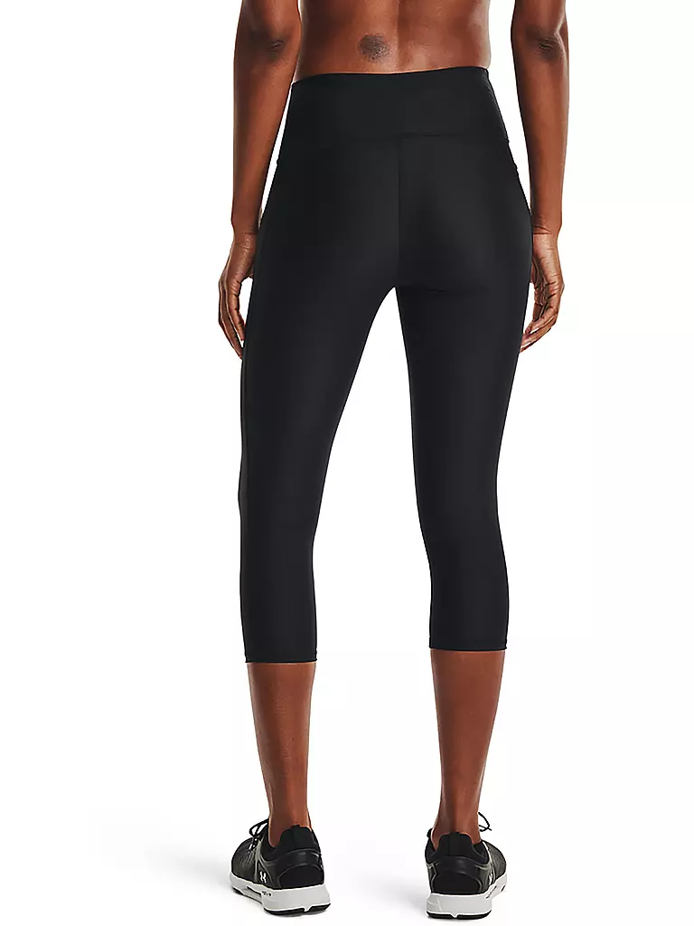 UNDER ARMOUR | Damen Fitnesscapri HeatGear® Armor Hi-Rise | schwarz