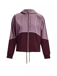 UNDER ARMOUR | Damen Fitnessjacke UA Jacke aus Webstoff mit durchgehendem Zip | Lila