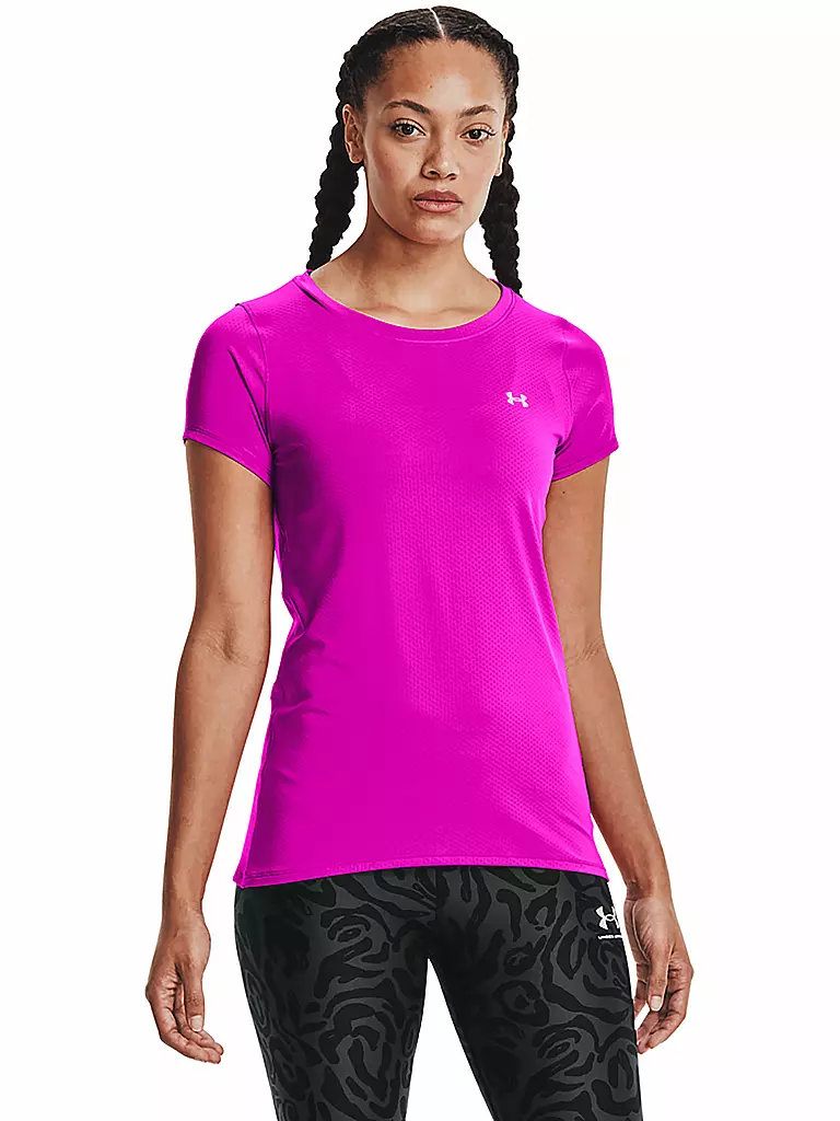 UNDER ARMOUR | Damen Fitnessshirt HeatGear® Armour | pink