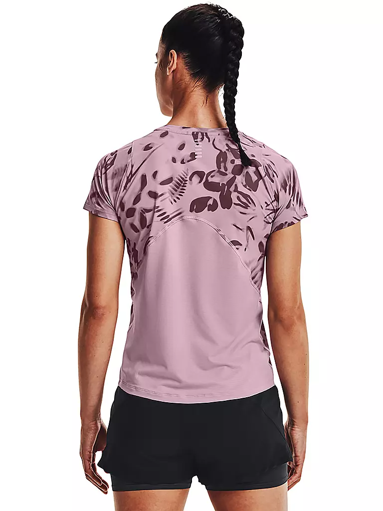 UNDER ARMOUR | Damen Fitnessshirt UA Iso-Chill 200 Print SS | lila