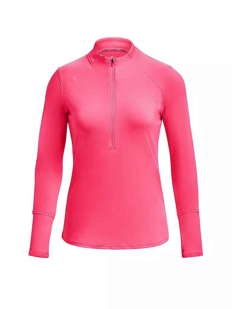 UNDER ARMOUR | Damen Fitnessshirt UA Qualifier Run 2.0 Half Zip | pink