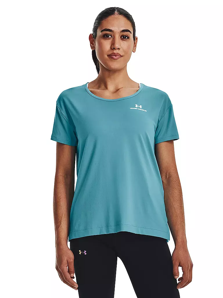 UNDER ARMOUR | Damen Fitnessshirt UA RUSH™ Energy Core | hellblau