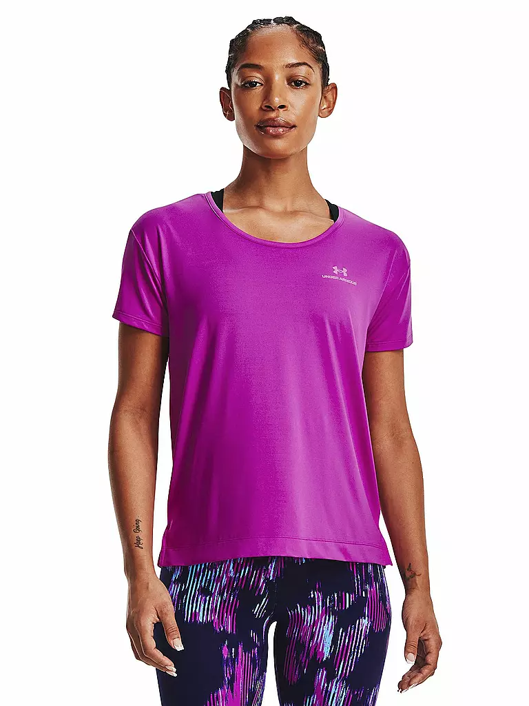 UNDER ARMOUR | Damen Fitnessshirt UA RUSH™ Energy Core | beere