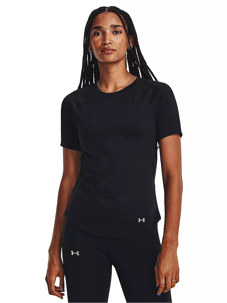 UNDER ARMOUR | Damen Fitnessshirt UA RUSH™ Mesh | schwarz