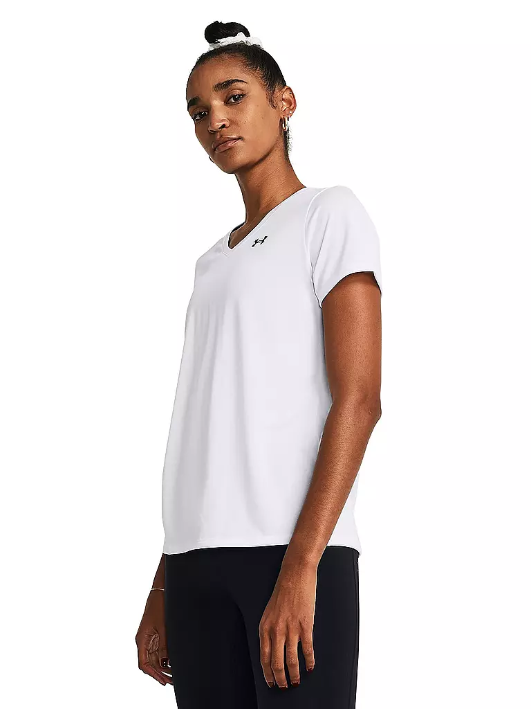 UNDER ARMOUR | Damen Fitnessshirt UA Tech™ V-Neck | weiss