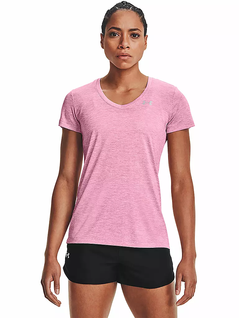 UNDER ARMOUR | Damen Fitnessshirt UA Twist Tech™ | pink