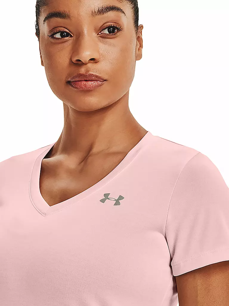 UNDER ARMOUR | Damen Fitnessshirt UA Twist Tech™ | rosa