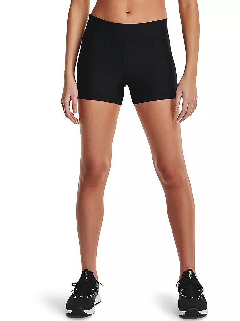 UNDER ARMOUR | Damen Fitnessshort HeatGear® Armor Mid Rise | schwarz