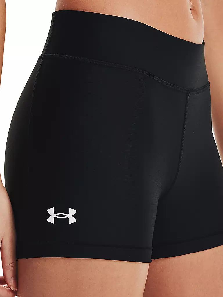 UNDER ARMOUR | Damen Fitnessshort HeatGear® Armor Mid Rise | schwarz