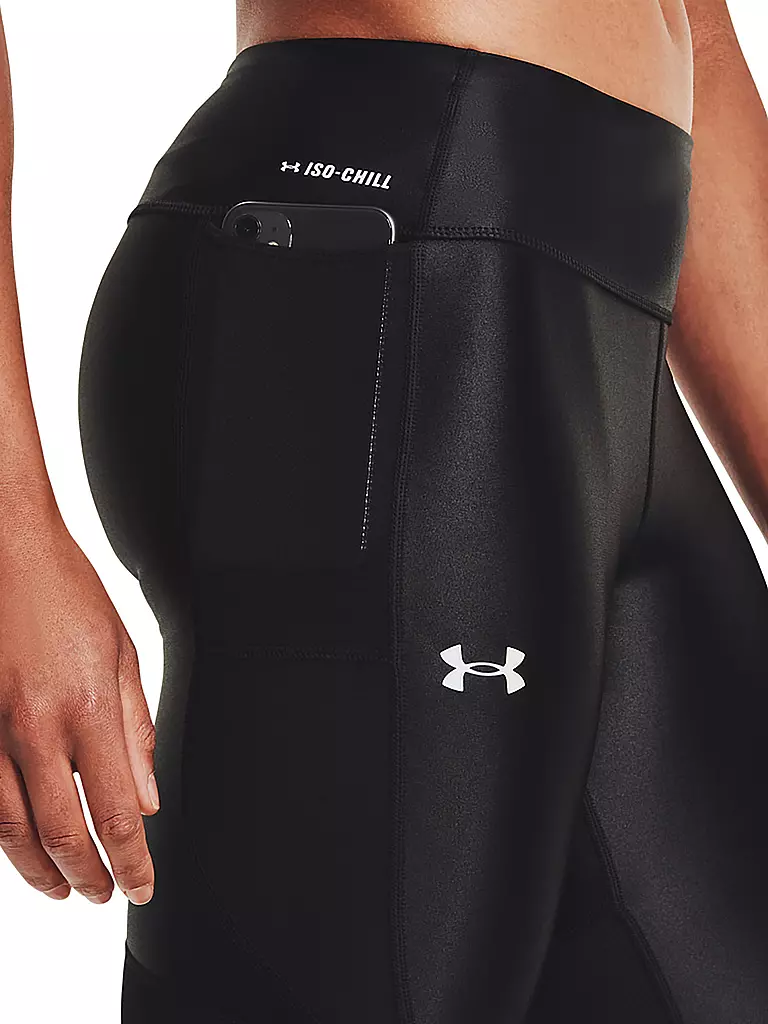 UNDER ARMOUR | Damen Fitnesstight UA Iso-Chill Run 7/8 | schwarz