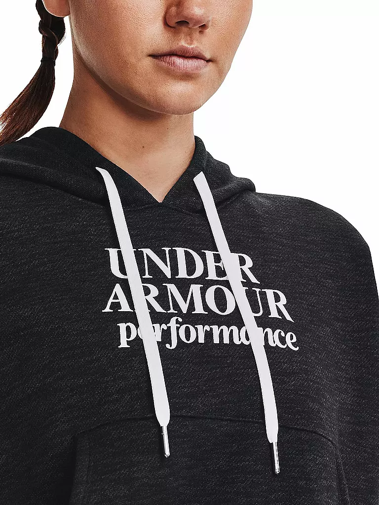 UNDER ARMOUR | Damen Hoodie UA Recovery Fleece mit Schriftzug | grau