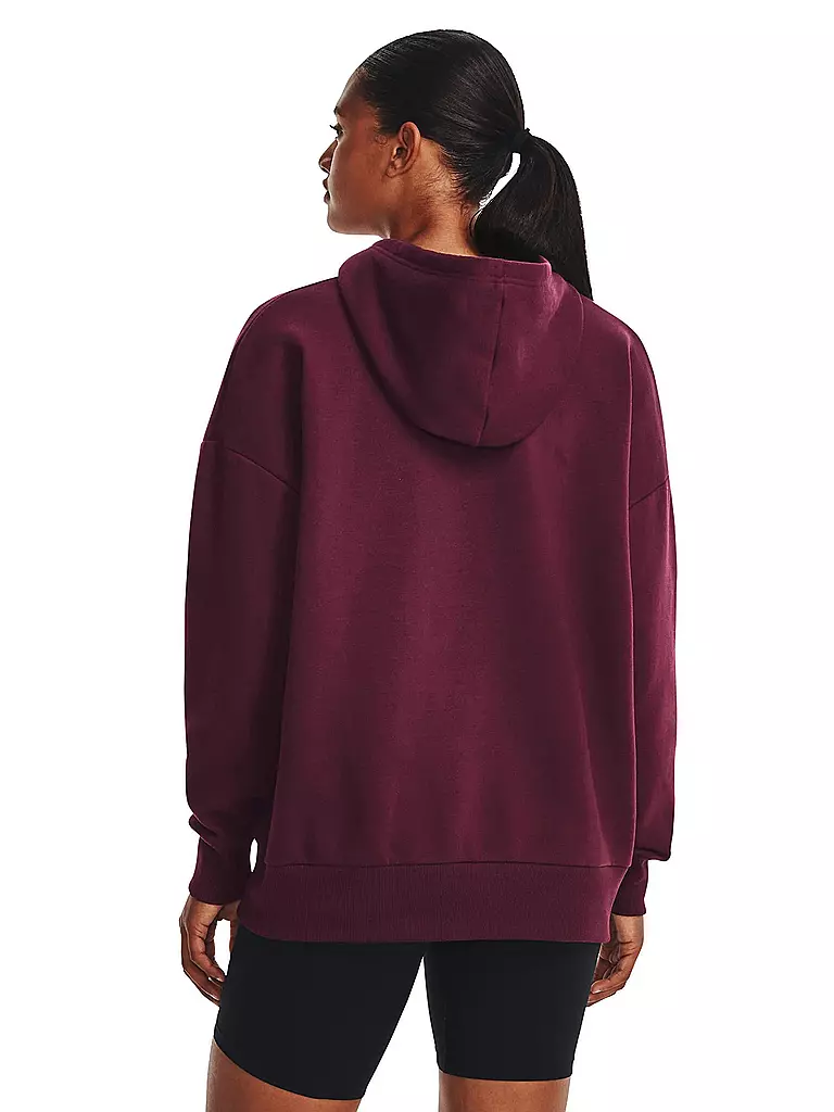 UNDER ARMOUR | Damen Hoodie UA Rival Fleece Oversized | dunkelrot