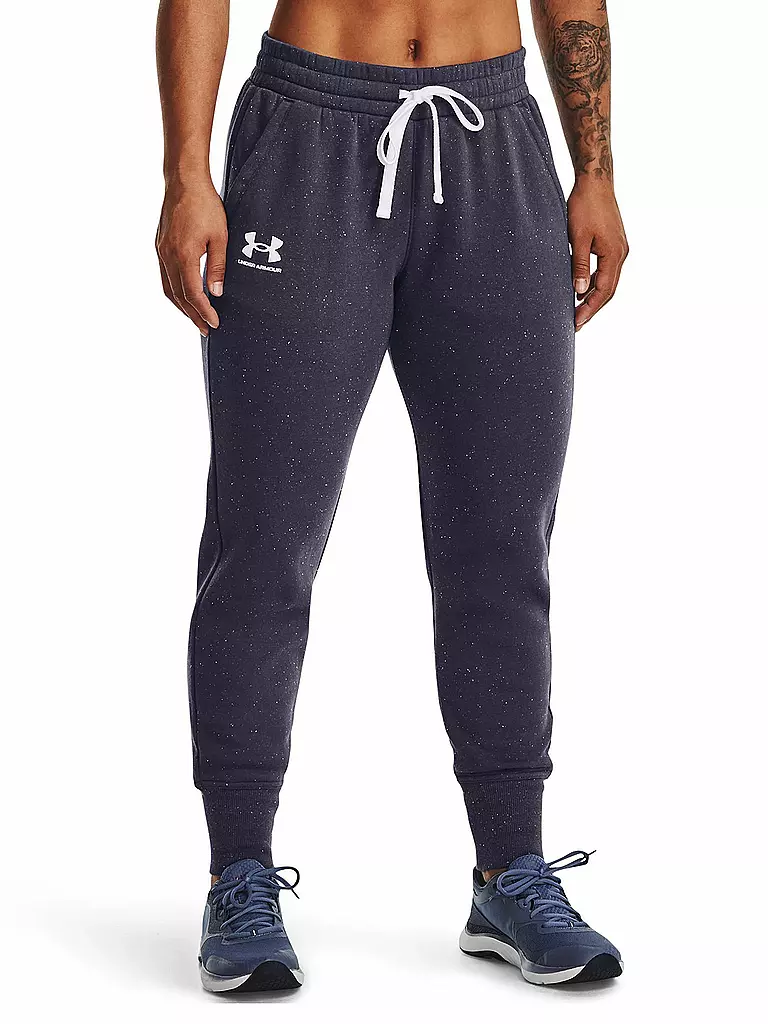 UNDER ARMOUR | Damen Jogginghose UA Rival Fleece | dunkelblau