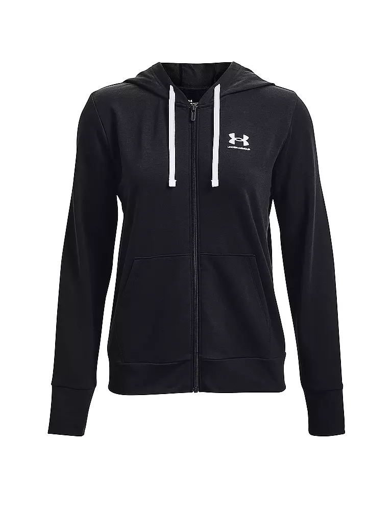 UNDER ARMOUR | Damen Kapuzenjacke UA Rival Frottee | schwarz