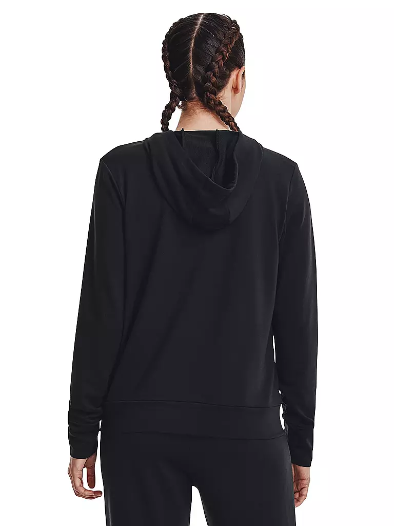 UNDER ARMOUR | Damen Kapuzenjacke UA Rival Frottee | schwarz