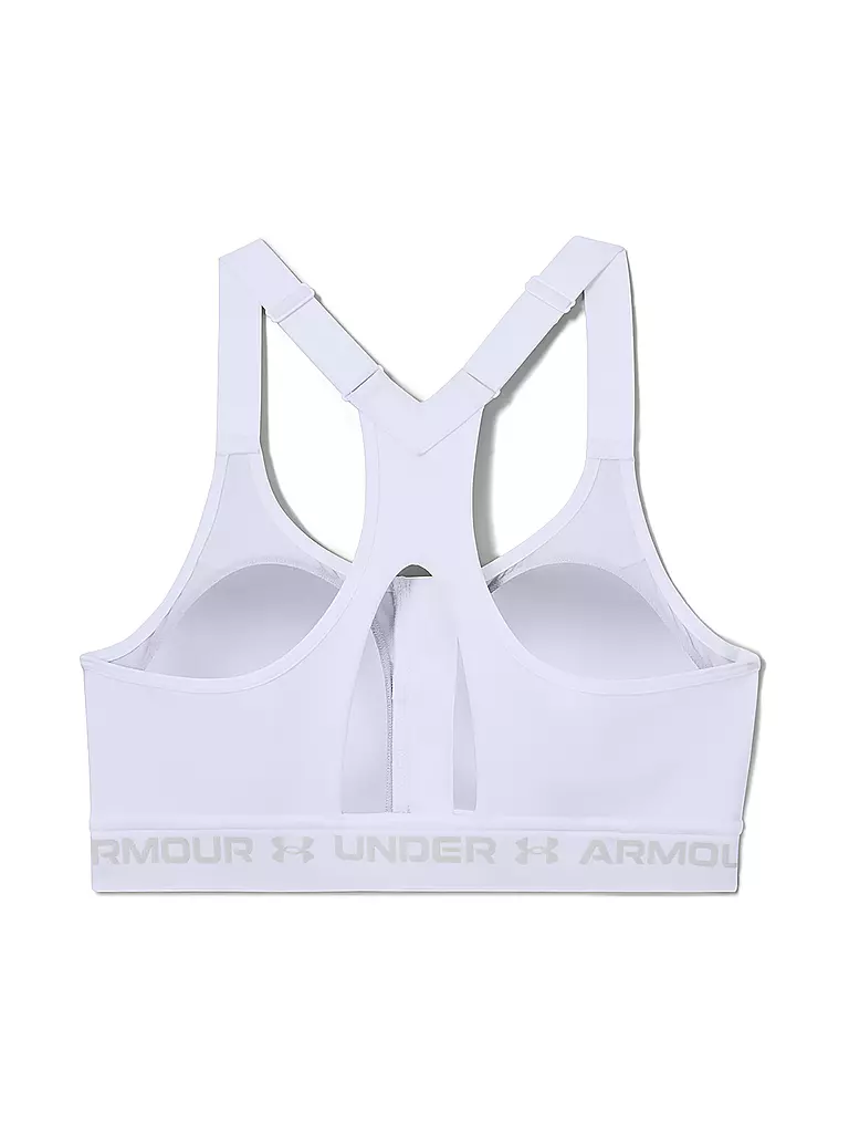 UNDER ARMOUR | Damen Sport-BH Armour® Crossback Zip High Support | weiß
