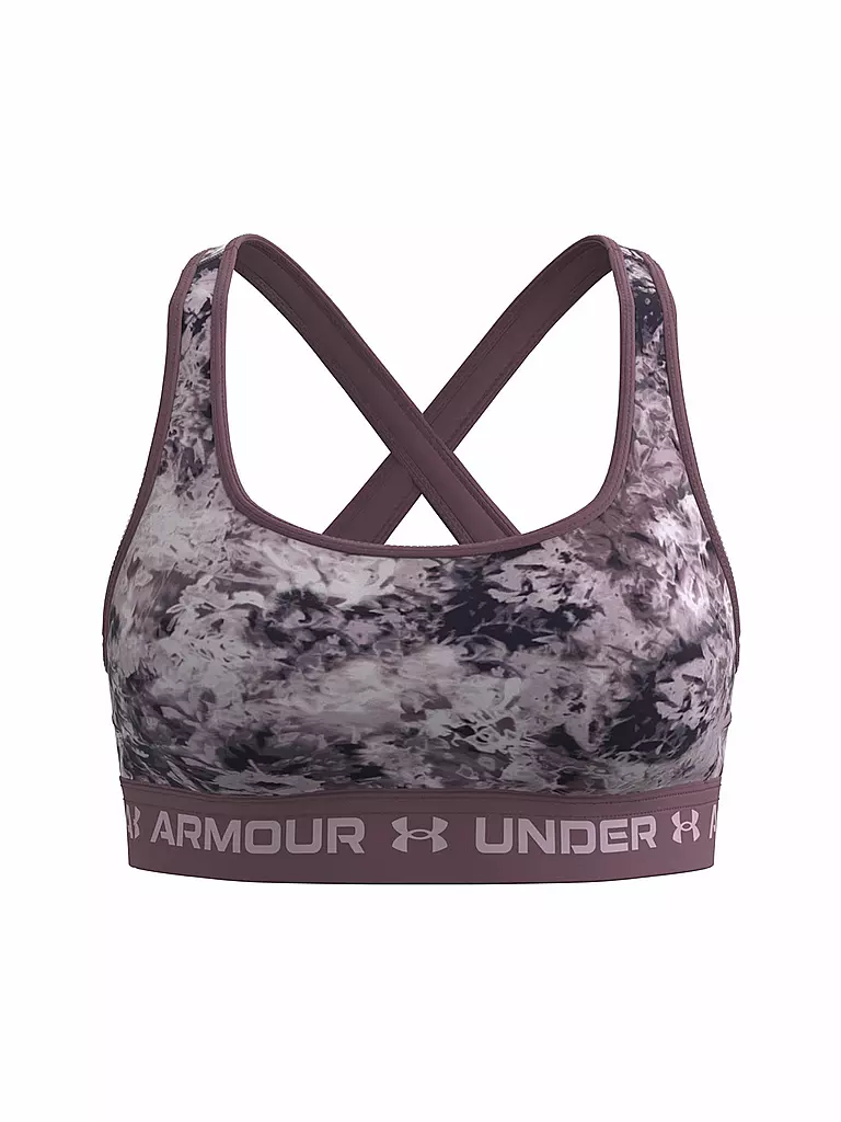 UNDER ARMOUR | Damen Sport-BH Armour® Mid Crossback Print Medium Support | lila