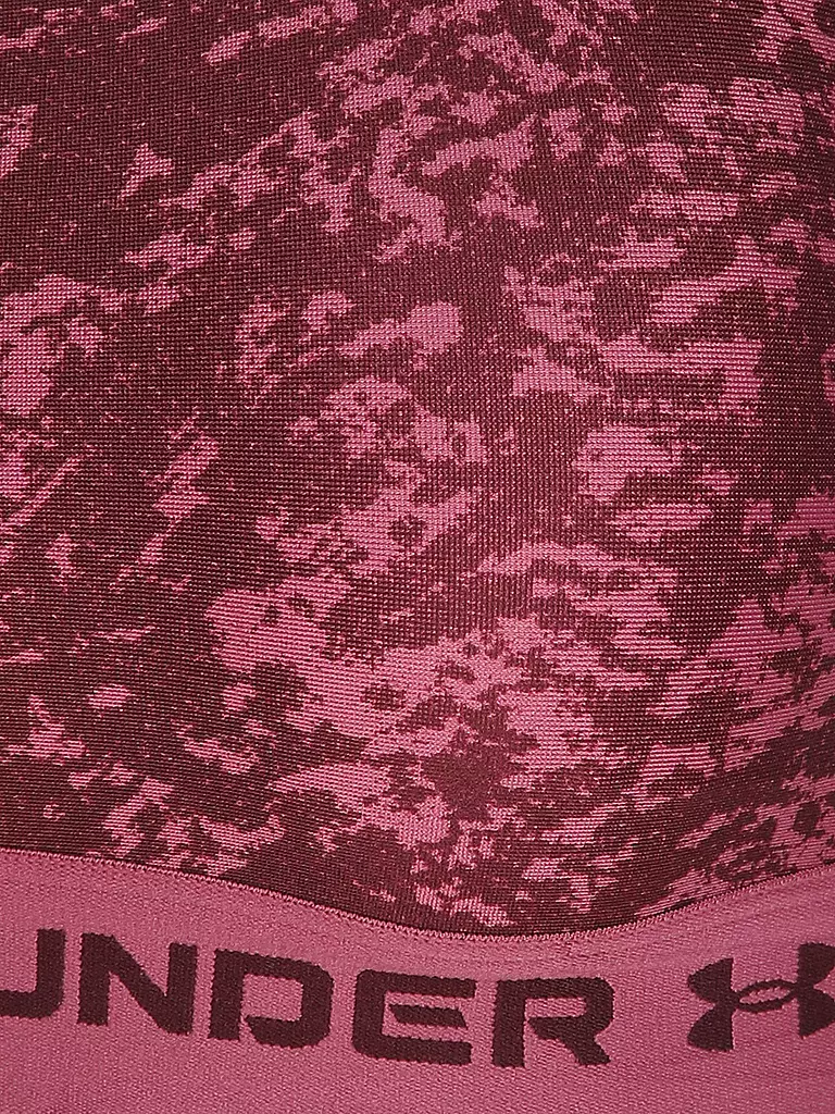 UNDER ARMOUR | Damen Sport-BH Armour® Mid Crossback Print Medium Support | beere