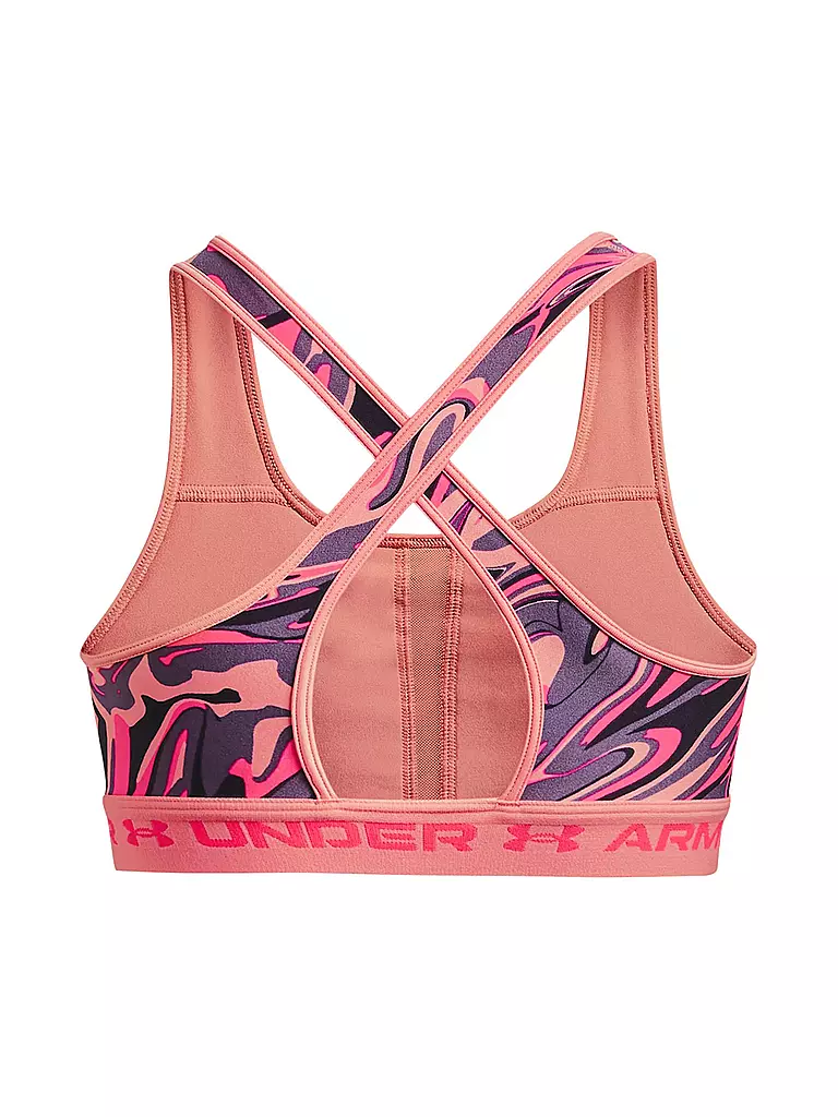 UNDER ARMOUR | Damen Sport-BH Armour® Mid Crossback Print Medium Support | pink