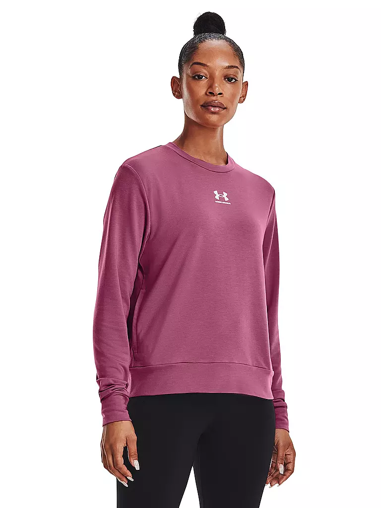 UNDER ARMOUR | Damen Sweater UA Rival French Terry | rosa