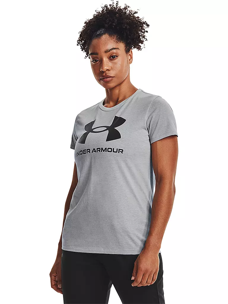 UNDER ARMOUR | Damen T-Shirt UA Sportstyle mit Grafik | grau