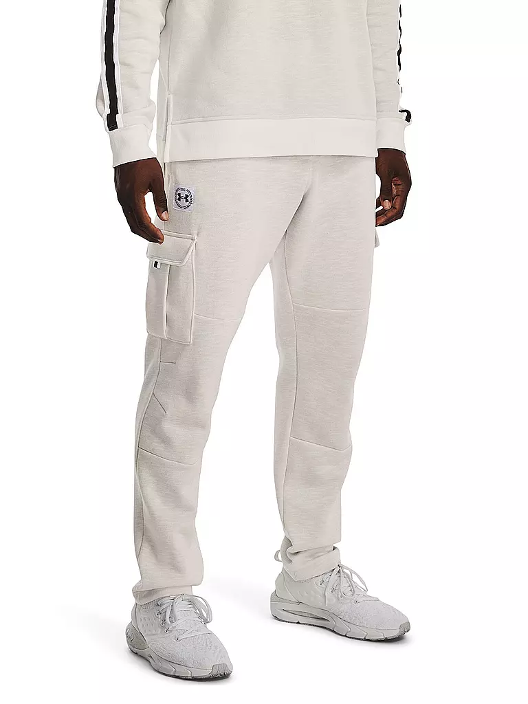 UNDER ARMOUR | Herren Cargohose UA Essential Fleece Heritage | grau