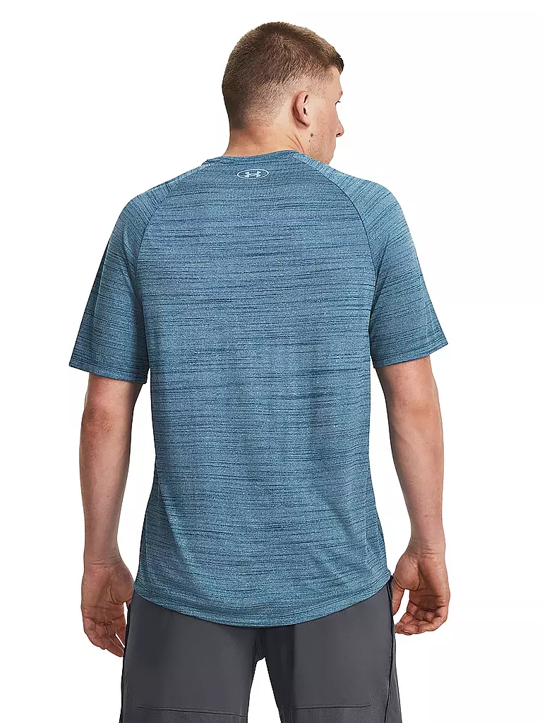 UNDER ARMOUR | Herren Fintessshirt UA Tech™ 2.0 Tiger  | blau