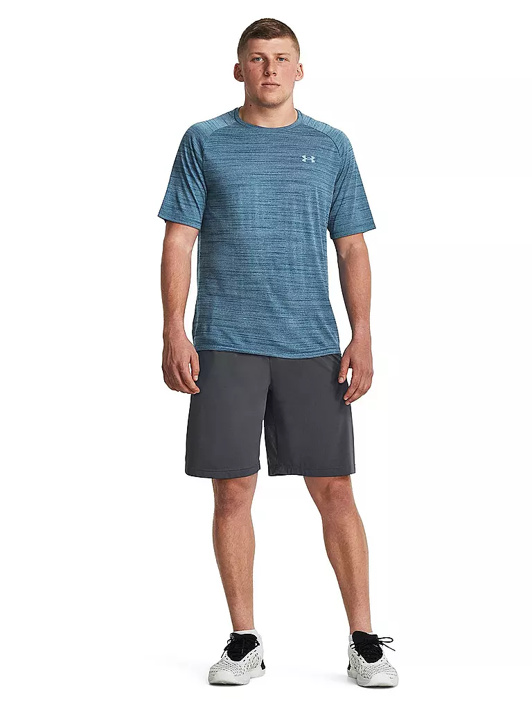 UNDER ARMOUR | Herren Fintessshirt UA Tech™ 2.0 Tiger  | blau