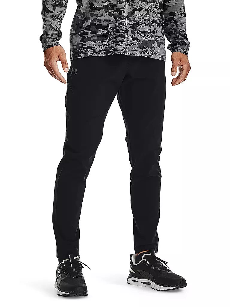 UNDER ARMOUR | Herren Fitnesshose UA Woven Stretch | schwarz