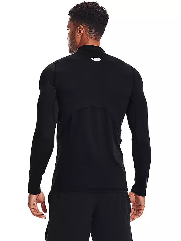 UNDER ARMOUR | Herren Fitnessshirt ColdGear® Fitted Mock | schwarz