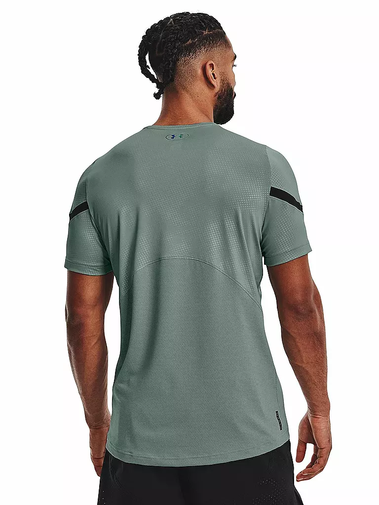 UNDER ARMOUR | Herren Fitnessshirt UA RUSH™ Emboss  | grün