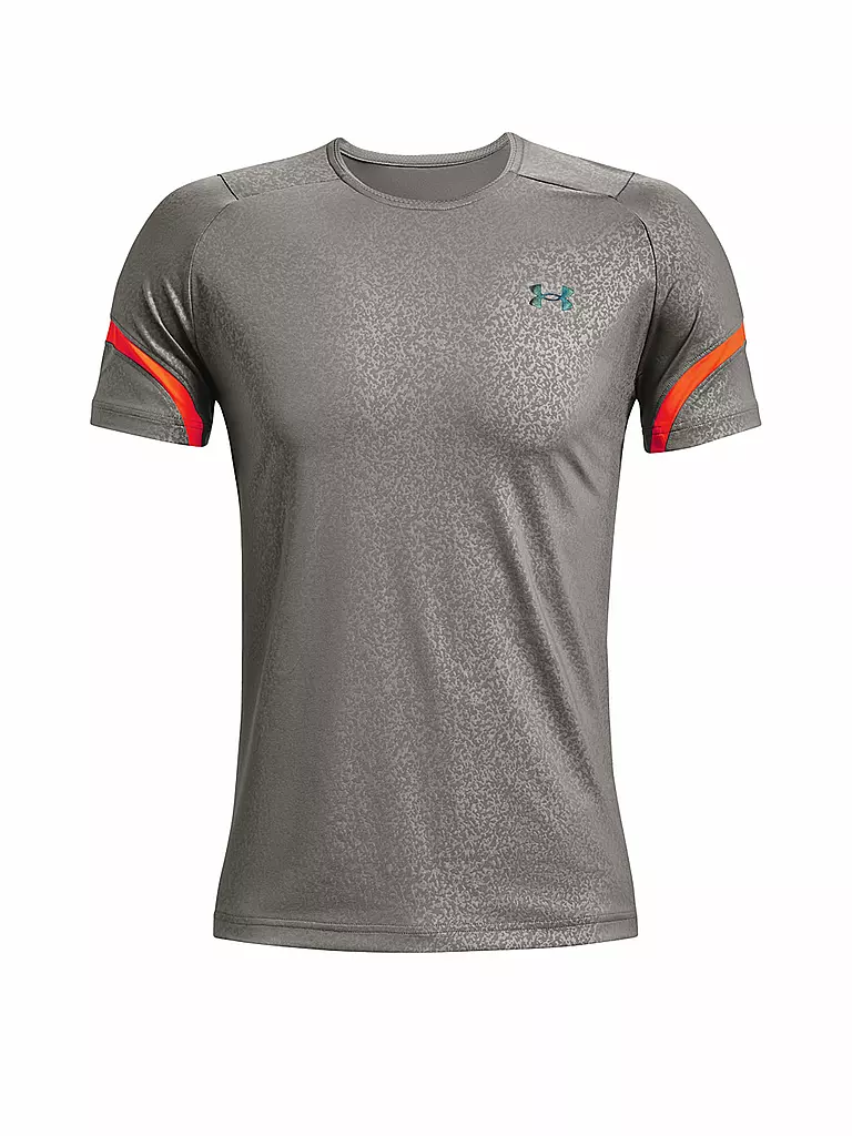 UNDER ARMOUR | Herren Fitnessshirt UA Rush 2.0 Emboss SS | grau