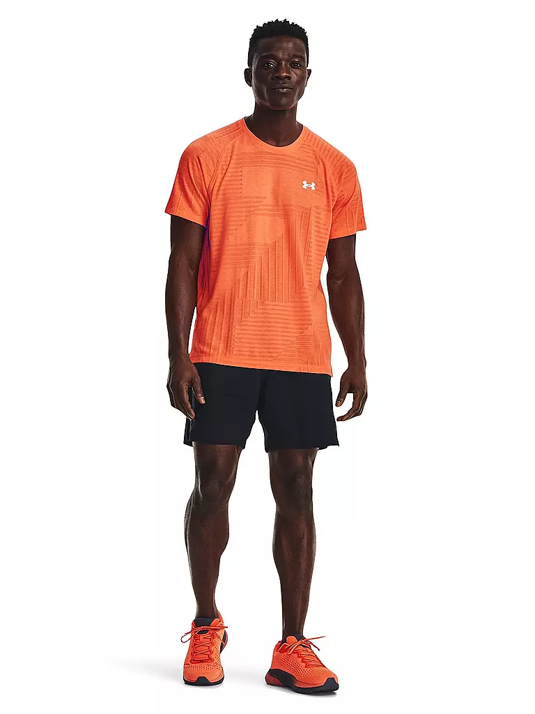 UNDER ARMOUR | Herren Fitnessshirt UA Streaker Deco Diamond  | orange