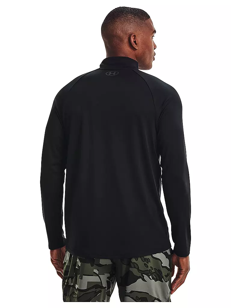 UNDER ARMOUR | Herren Fitnessshirt UA Tech™ 1/2 Zip | schwarz