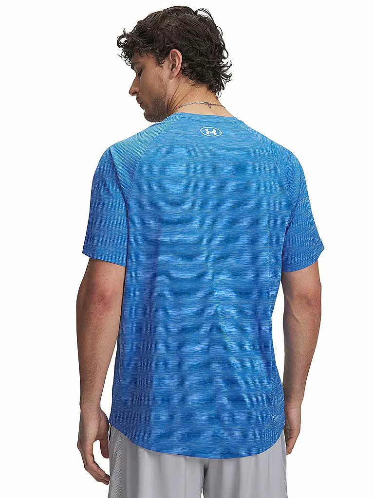 UNDER ARMOUR | Herren Fitnessshirt UA Tech™ Strukturiert | blau
