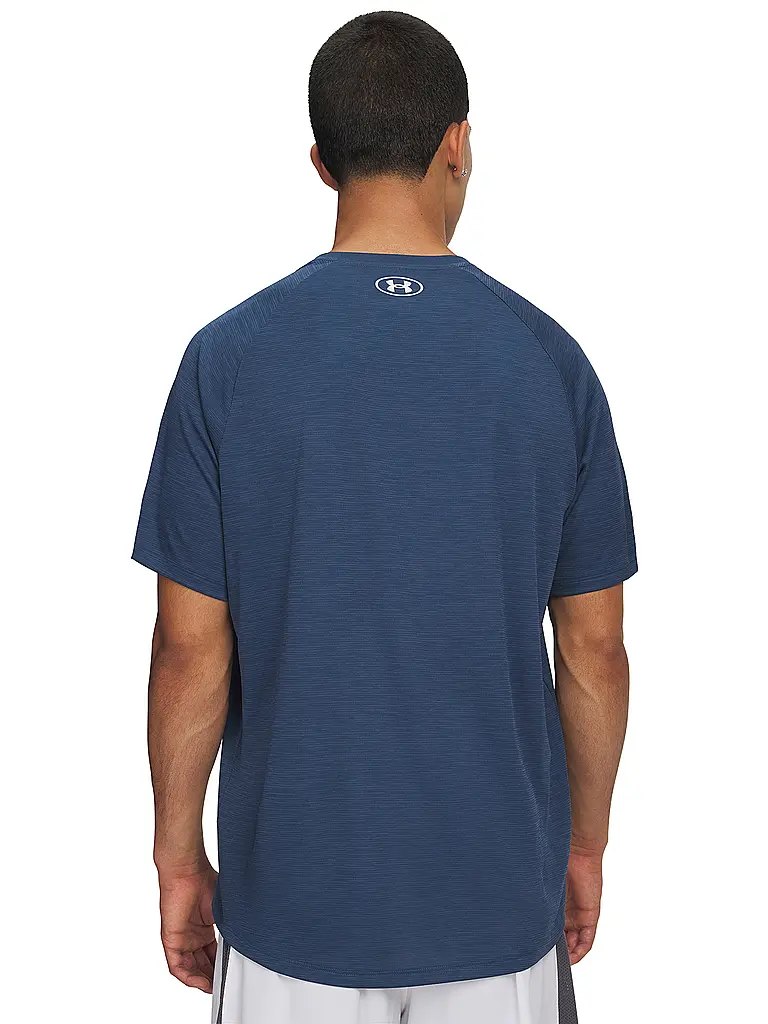 UNDER ARMOUR | Herren Fitnessshirt UA Tech™ Strukturiert | Dunkelblau