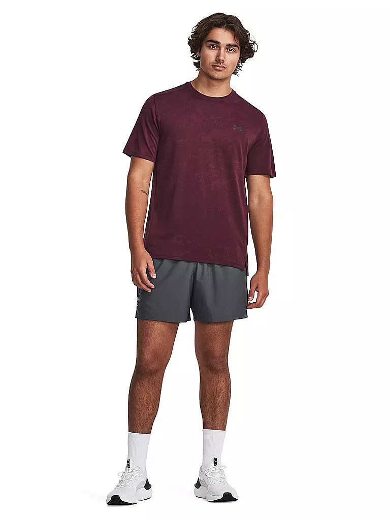 UNDER ARMOUR | Herren Fitnessshirt UA Tech™ Vent Jacquard | dunkelrot