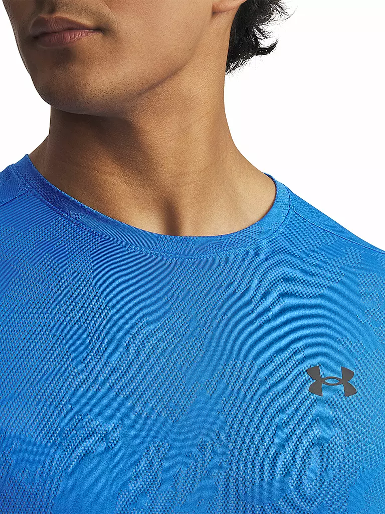 UNDER ARMOUR | Herren Fitnessshirt UA TechTM Vent Jacquard | blau